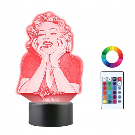 Lampka Nocna 3D LED Madonna Piosenkarka Prezent Plexido