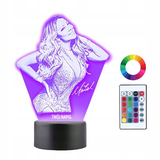 Lampka Nocna 3D LED Mariah Carey Prezent Plexido