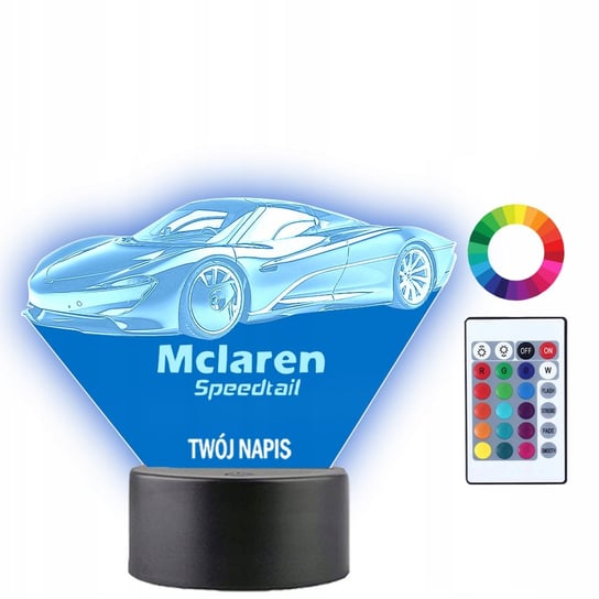 Lampka Nocna 3D LED Mclaren Auto Prezent Plexido