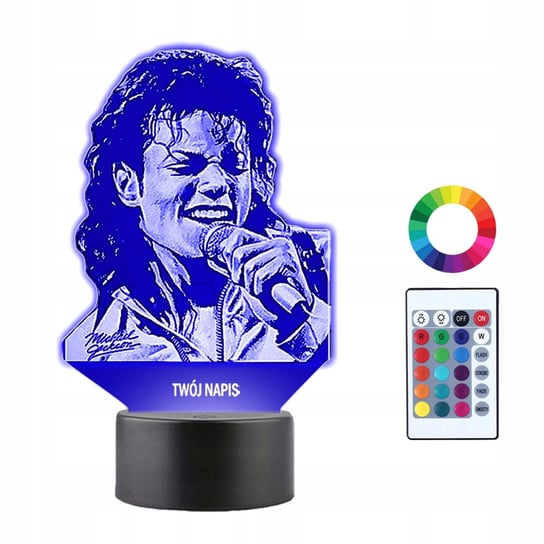Lampka Nocna 3D LED Michael Jackson Prezent Plexido
