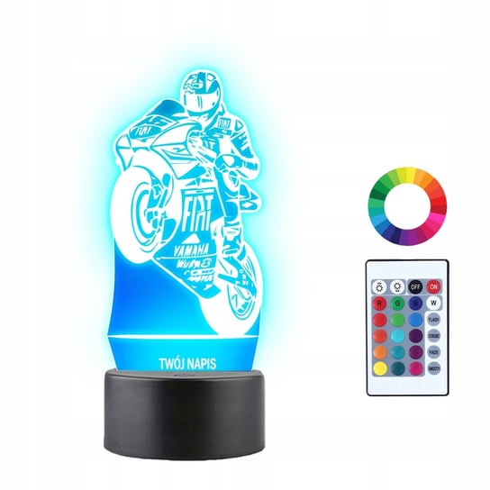 Lampka Nocna 3D LED MotoGP Motor Motocykl Prezent Plexido