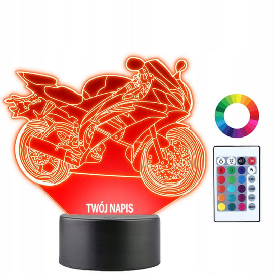 Lampka Nocna 3D LED Motor Motocykl Prezent Plexido