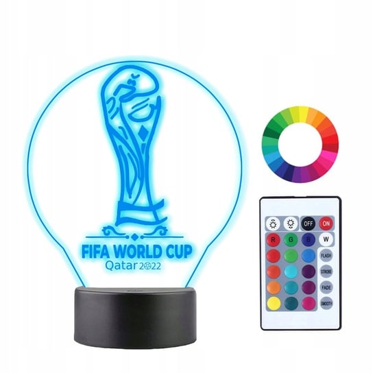 Lampka Nocna 3D LED Mundial Qatar 2022 Mistrzostwa Plexido