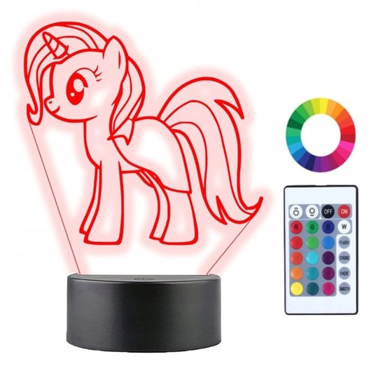Lampka Nocna 3D Led My Little Pony Trixie Imię Plexido