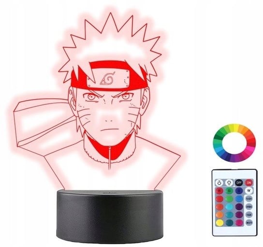 Lampka Nocna 3D Led Naruto Anime Grawer Prezent Plexido