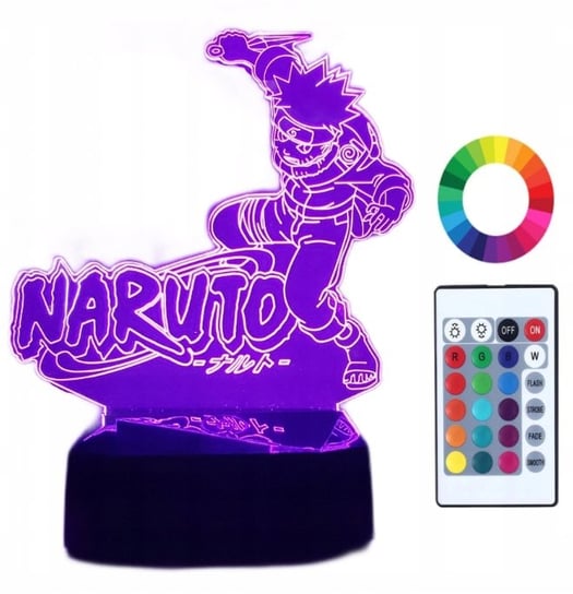 Lampka Nocna 3D Led Naruto Anime Grawer Prezent Plexido