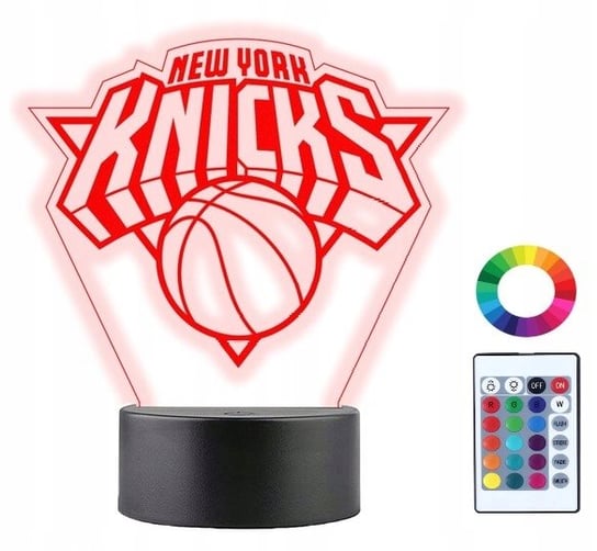 Lampka Nocna 3D Led New York Knicks Grawer Prezent Plexido