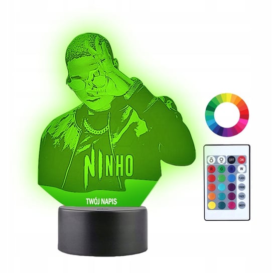 Lampka Nocna 3D Led Ninho Muzyka Prezent Plexido