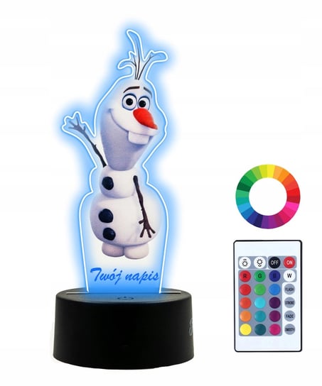 Lampka Nocna 3D LED Olaf Prezent Plexido