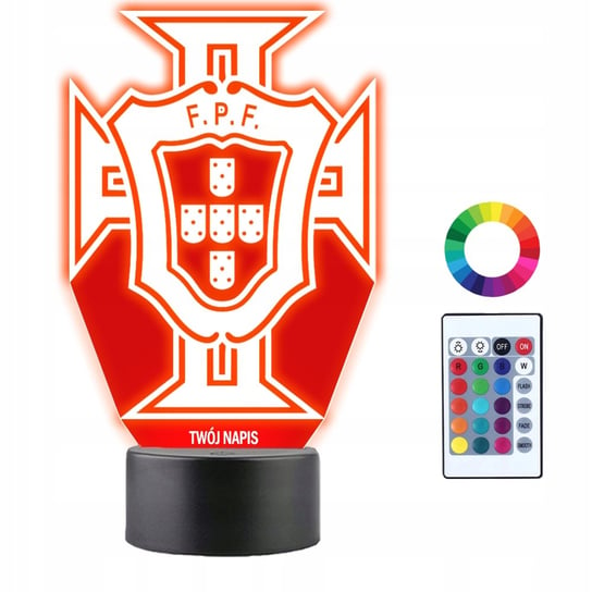 Lampka Nocna 3D LED Portugal National Football Plexido