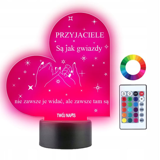 Lampka Nocna 3D LED Przyjaźń Przyjaciele Plexido