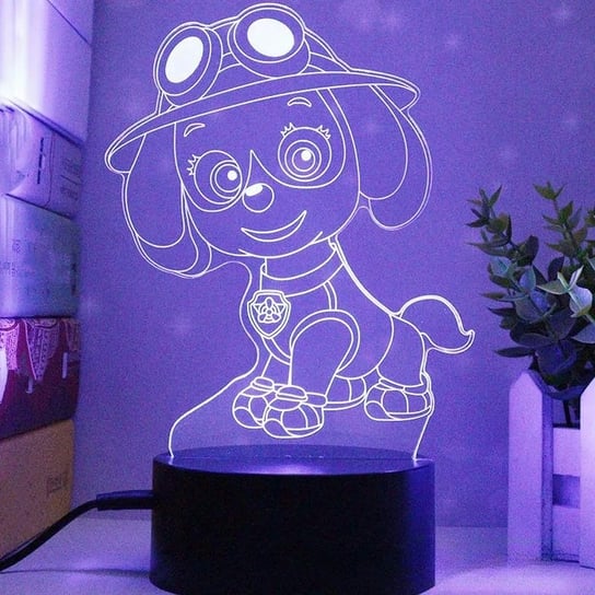 Lampka Nocna 3D Led Psi Patrol Sky Wielokolorowa Lampa Na Pilot 16 Kolorów Inna marka