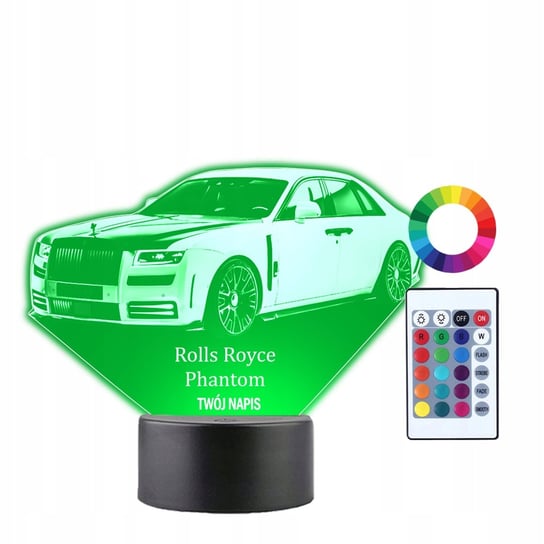 Lampka Nocna 3D LED Rolls Royce Phantom Prezent Plexido