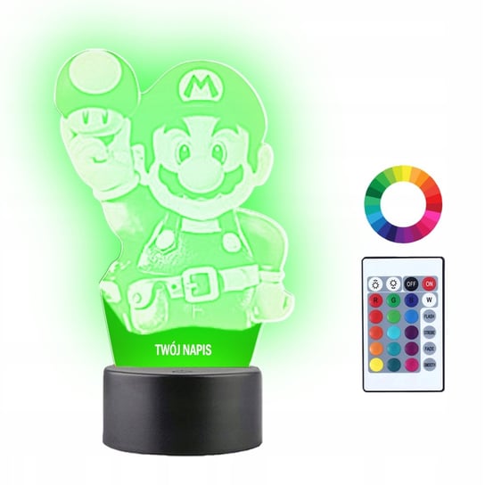 Lampka Nocna 3D Led Super Mario Prezent Plexido
