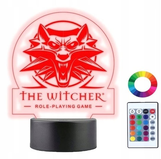 Lampka Nocna 3D Led Witcher Wiedźmin Prezent Plexido