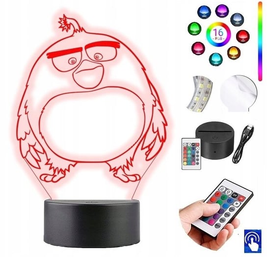 Lampka Nocna Angry Birds Bomba LED Grawer PLEXIDO Plexido