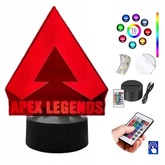 Lampka Nocna Apex Legends 16 kolorów LED PLEXIDO Plexido