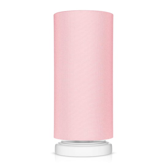 Lampka Nocna Classic Różowy Ze Ściemniaczem Drewno Białe Lamps & Company