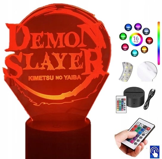Lampka Nocna Demon Slayer 16 Kolorów LED PLEXIDO Plexido