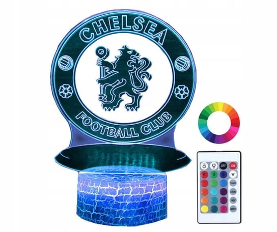 Lampka Nocna Dla Dzieci Chelsea Logo Herb Led 3D Inna marka