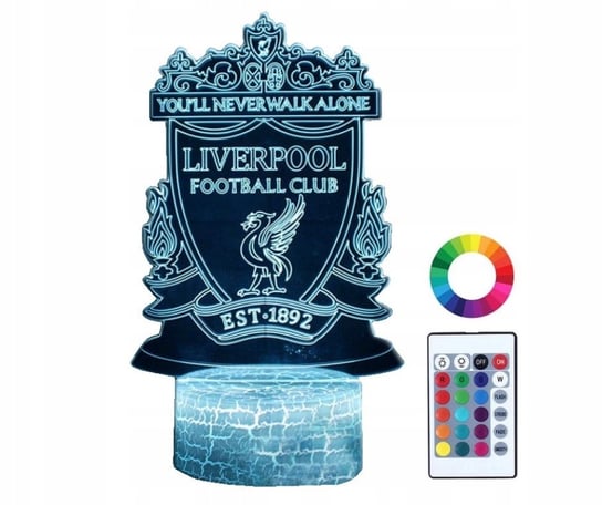 Lampka Nocna Dla Dzieci Liverpool Logo Herb Led 3D Inna marka