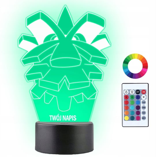 Lampka Nocna Dla Dzieci Pokemon Pineco Prezent Twój Napis Grawer 3D LED Plexido