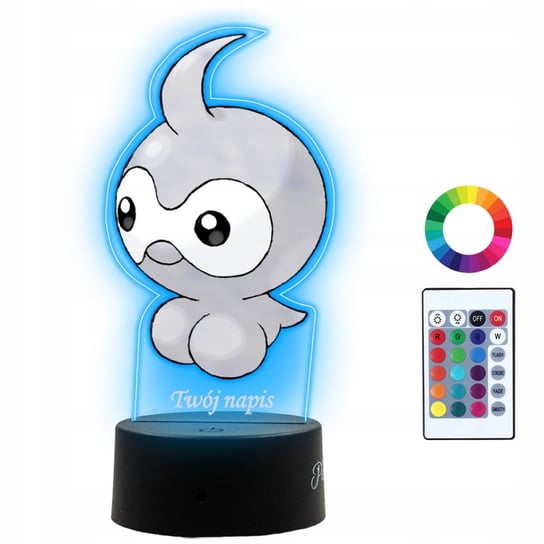 Lampka Nocna Dla Dzieci Z Nadrukiem Castform Pokemon Prezent Imię 3D LED Plexido