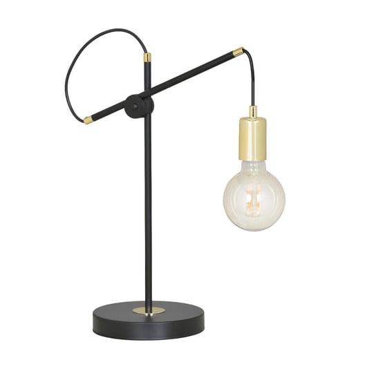 Lampka Nocna Geomet Edison Ln1 Czarny/Złoty 667/Ln1 Eg EMIBIG