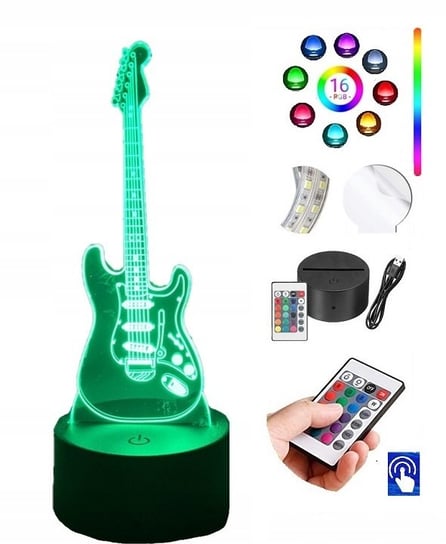 Lampka Nocna Gitara Instrument Muzyka PLEXIDO LED Plexido