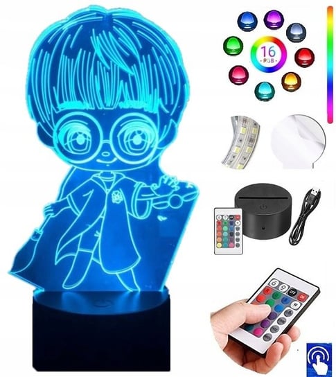 Lampka Nocna Harry Potter POP 16 Kol LED PLEXIDO Plexido