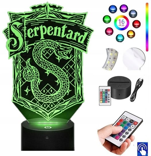 Lampka Nocna Harry Potter Serpentard LED PLEXIDO Plexido