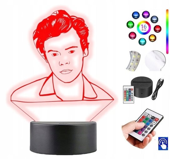 Lampka Nocna Harry Styles 16 Kolorów LED PLEXIDO Plexido