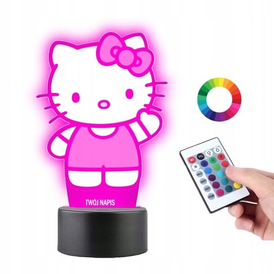 Lampka Nocna Hello Kitty LED RGB Grawer PLEXIDO Plexido