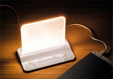 Lampka nocna INTEGRAL, USB, 2 W, barwa ciepła biała Integral