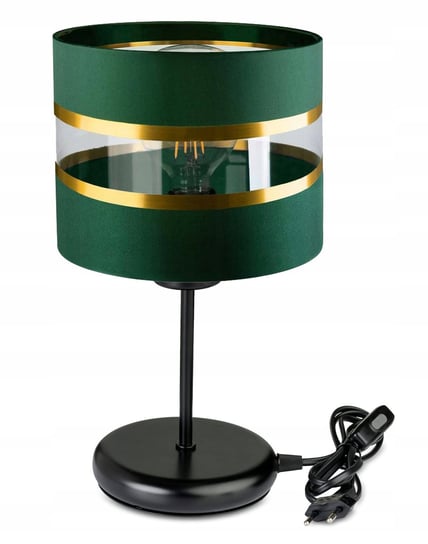 Lampka nocna Lampa stołowa biurkowa loft na led E27 Abażur zielony LED-ONE