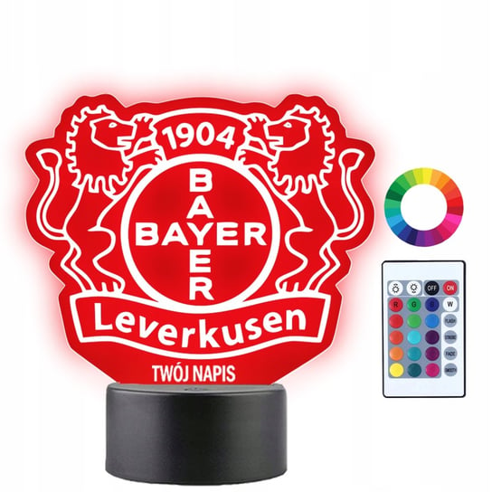 Lampka Nocna LED 3D Bayer 04 Leverkusen Piłka Nożna Prezent Plexido