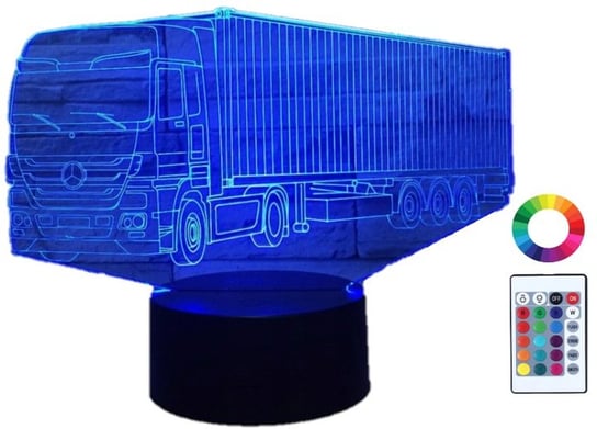 Lampka Nocna Led 3D Ciężarówka Tir Mercedes Plexido