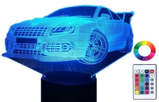 Lampka Nocna Led 3D Led Samochód Nissan Gt-R Sport Plexido
