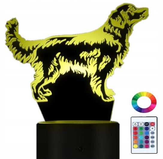 Lampka Nocna LED 3D Pies Golden Retriever Grawer Plexido