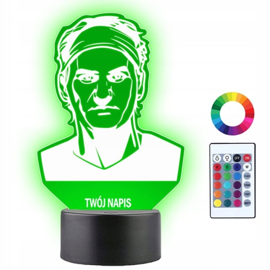 Lampka Nocna LED 3D Roger Federer Tenisista Prezent Plexido