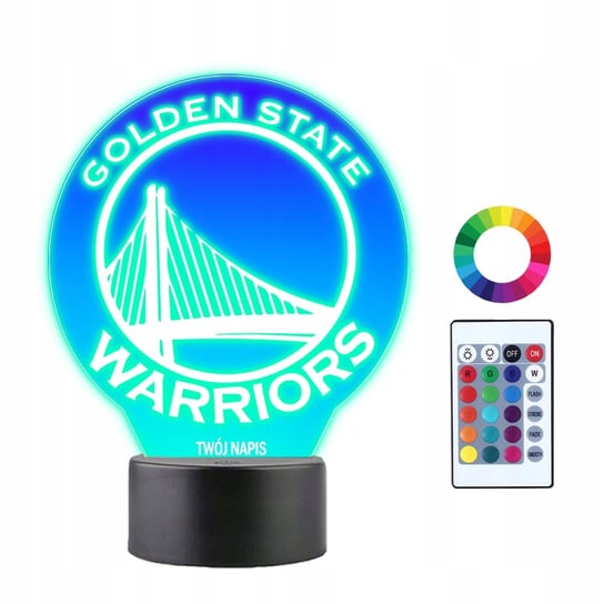 Lampka Nocna LED Drużyna NBA Golden State Plexido