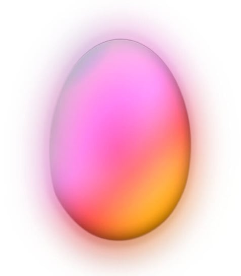 Lampka nocna LED jajko na baterie 7 kolorów REER Reer