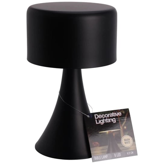 Lampka nocna LED metalowa czarna bezprzewodowa 20,5 cm Vilde