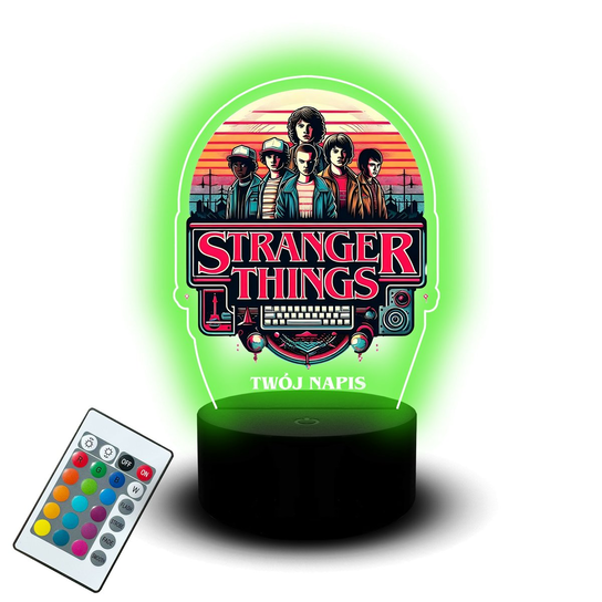Stranger Things Led Lampka Nocna Led Statuetka Stranger Things Zestaw z Napisem Dla Dziecka ...