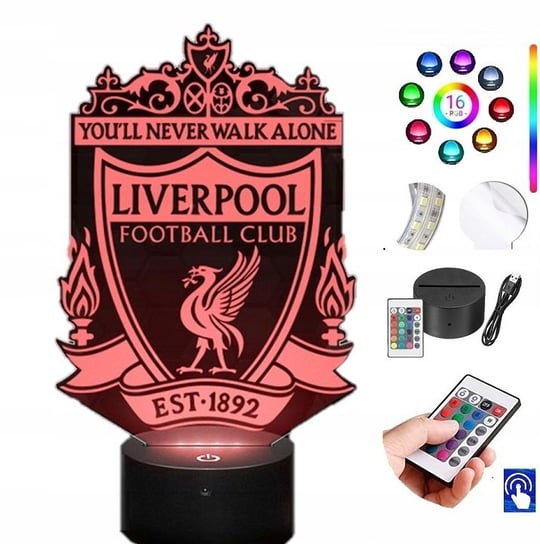Lampka Nocna Liverpool Premier League LED PLEXIDO Plexido