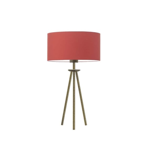 Lampka nocna LYSNE Alta, czerwona, złota, E27, 50x30 cm LYSNE