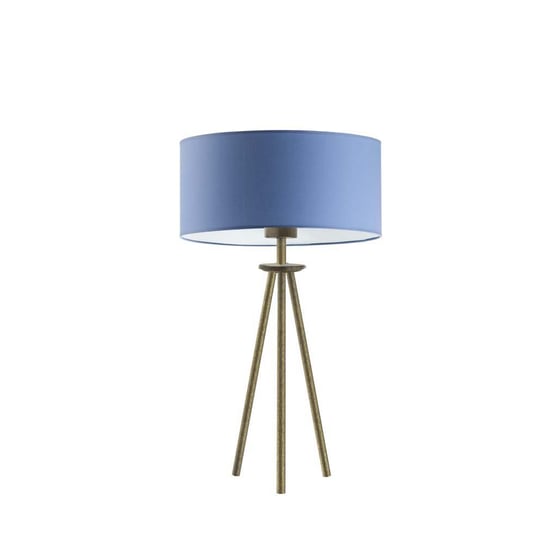 Lampka nocna LYSNE Alta, niebieska, złota, E27, 50x30 cm LYSNE