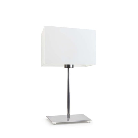 Lampka nocna LYSNE Amalfi, 60 W, E27, biała/chrom, 40x20 cm LYSNE