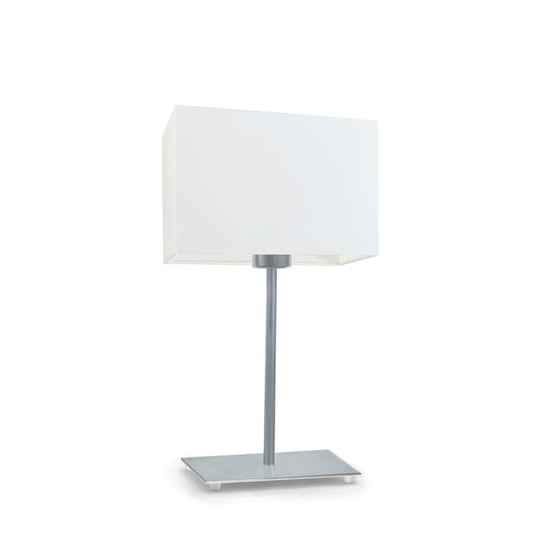 Lampka nocna LYSNE Amalfi, 60 W, E27, biała/srebrna, 40x20 cm LYSNE