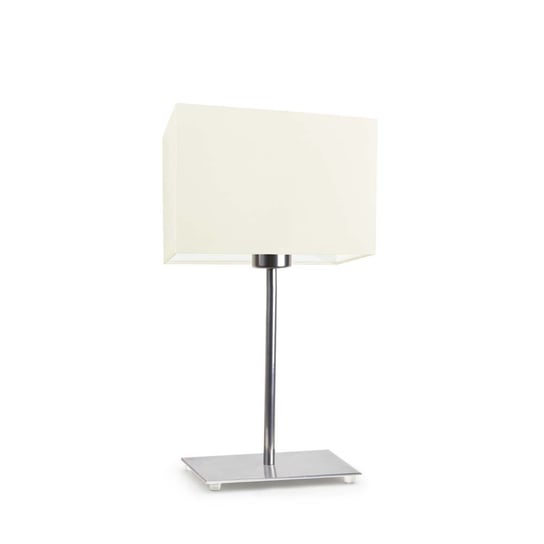 Lampka nocna LYSNE Amalfi, 60 W, E27, ecru/chrom, 40x20 cm LYSNE